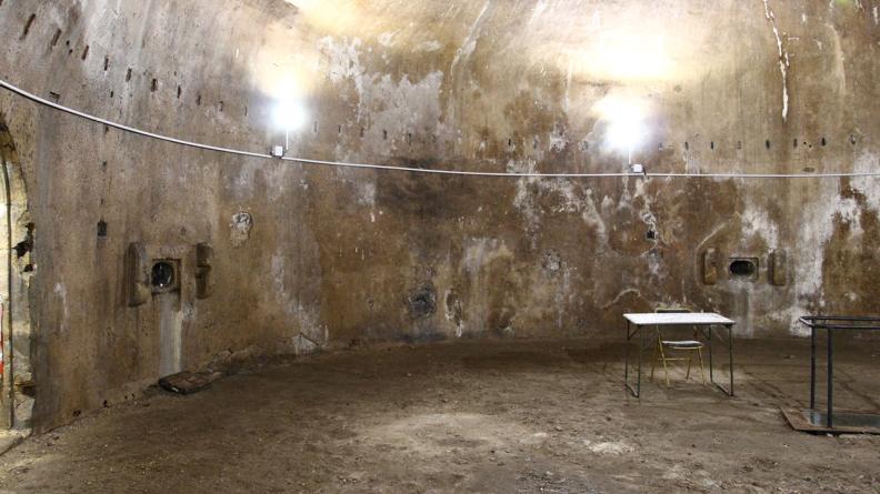 La « Tour d'Enfer », ancien abri antiaérien des Allemands