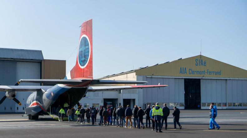 Transall C-160 à l'AIA de Clermont-Ferrand