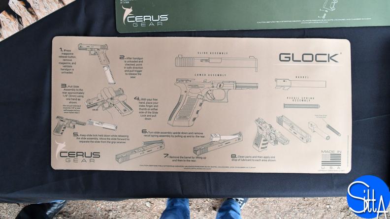 Tapis d’instruction pour pistolet Glock