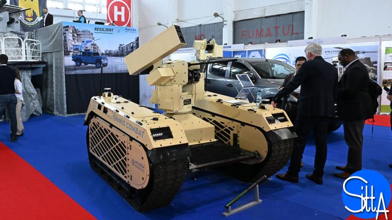 RCWS Agil monté sur UGV Themis
