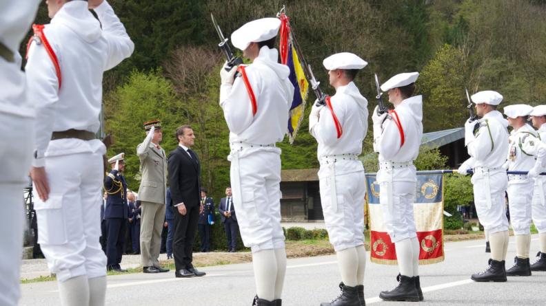 Le Président de la République et le CEMAT aux commémorations des 80 ans de la Libération.