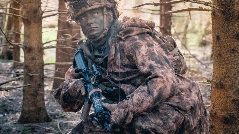 Soldat du 2e régiment de hussards infiltré dans les lignes ennemies 