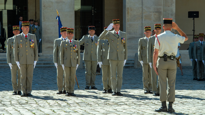 Cérémonie d'adieu aux armes du MGAT