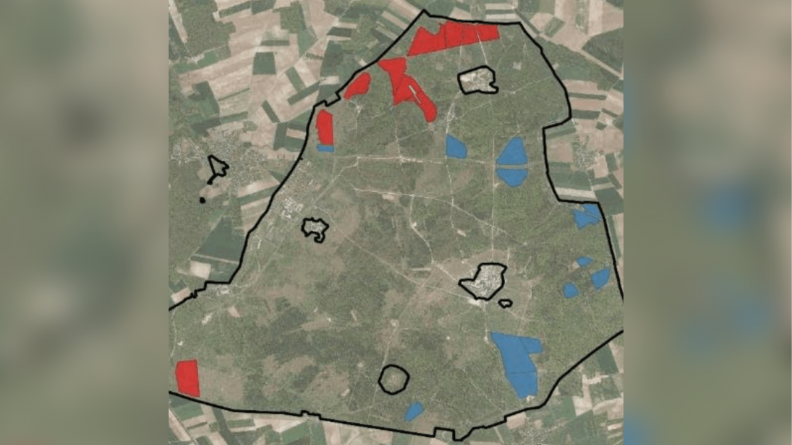 Carte du camp de Sissonne.