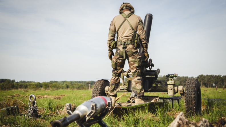 Mortier de 120mm.