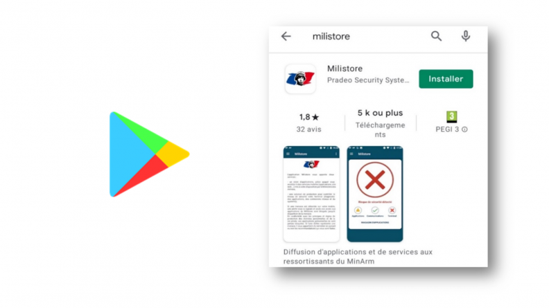Téléchargement application