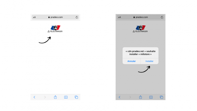 Téléchargement application 
