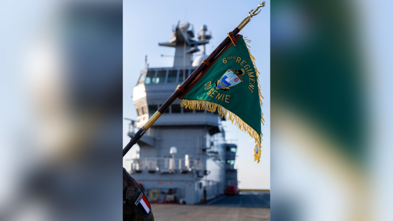 Fanion de la 4e compagnie du 6e régiment du génie.