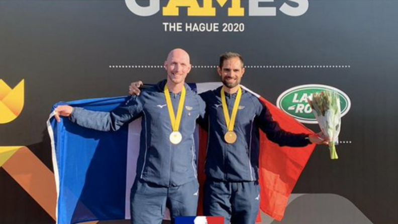 Thomas Laronce et Gérald Monnier médaillés aux Invictus Games 2022.