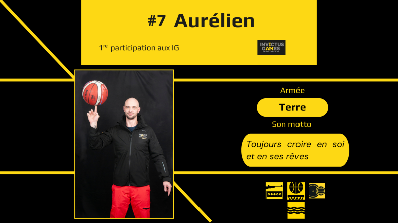 Portrait de Aurélien, représentant de l'armée de Terre aux Invictus Games