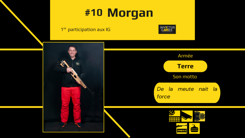 Portrait de Morgan, représentant de l'armée de Terre aux Invictus Games