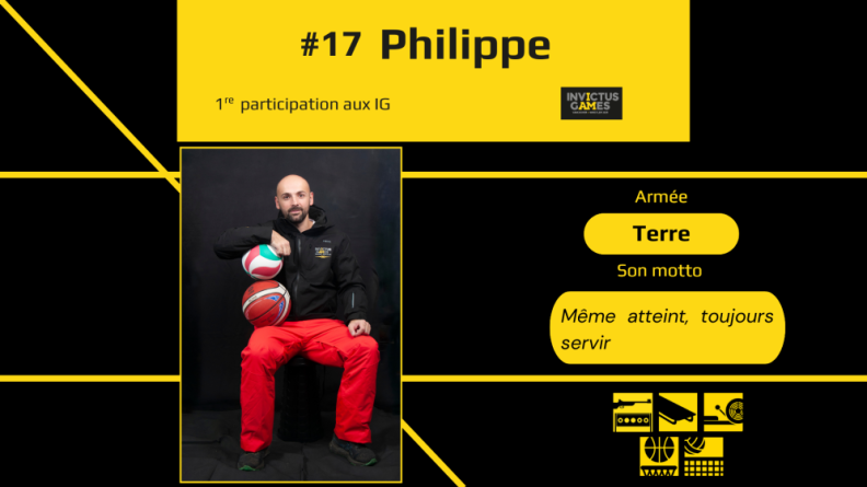 Portrait de Philippe, représentant de l'armée de Terre aux Invictus Games