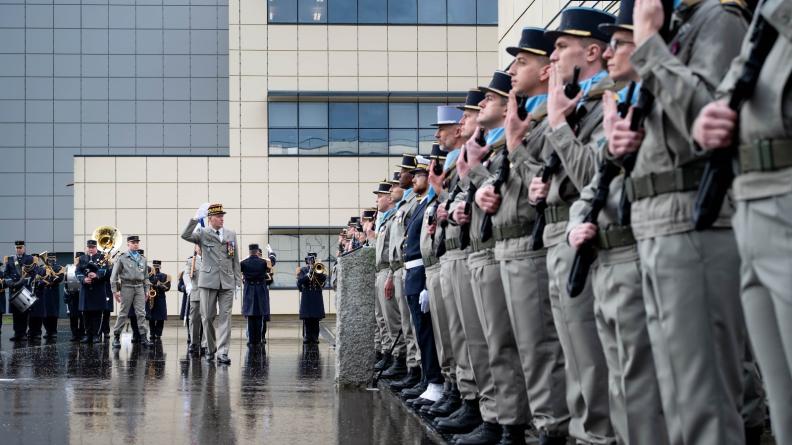 Cérémonie création du régiment cyberdéfense de l'armée de Terre