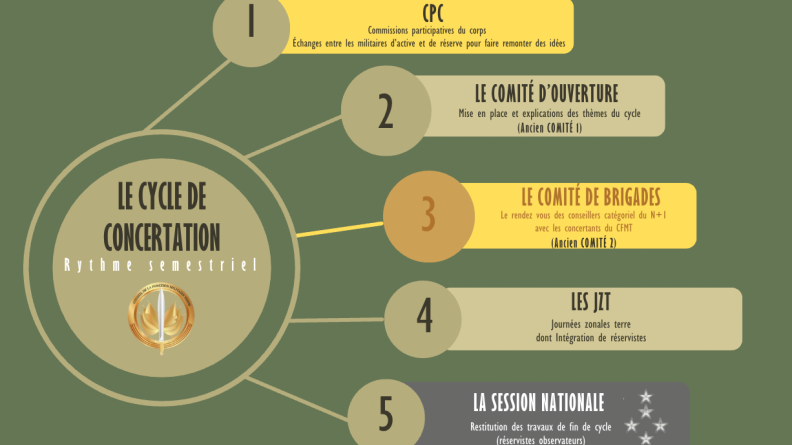 Les 5 étapes du cycle de la concertation 