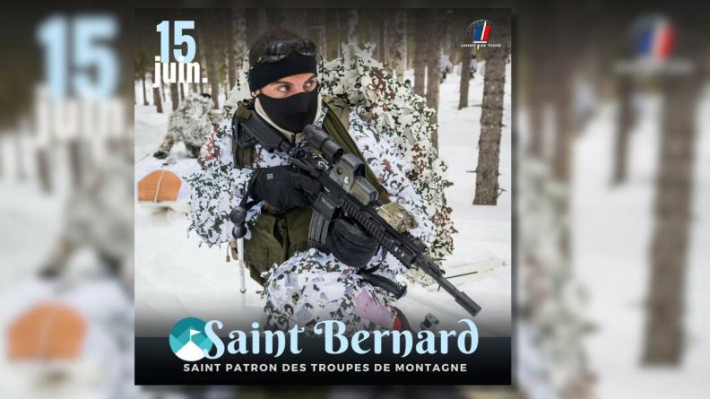 Saint Bernard de Menthon, saint patron des Troupes de Montagne;