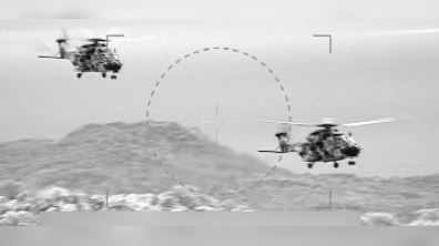 Vol en patrouille de deux NH90 Caïman du 1er RHC.