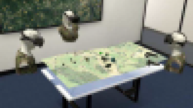 Table virtuelle. Crédits photos : Thales
