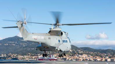 Le Puma de l'EH "Solenzara" lors de l'exercice RESEVAC
