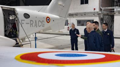 Le major général de l’armée de l’Air et de l’Espace à Cognac