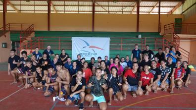 Journée sport armées-jeunesse sur le détachement Air 190 en Polynésie