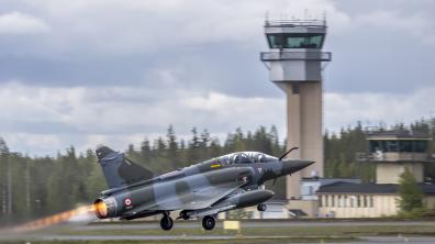 Mirage 2000 D au décollage de la base aérienne de Rovaniemi
