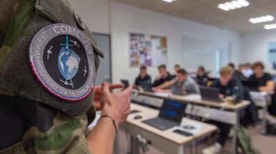 Étudiants lors d'un exercice cyber
