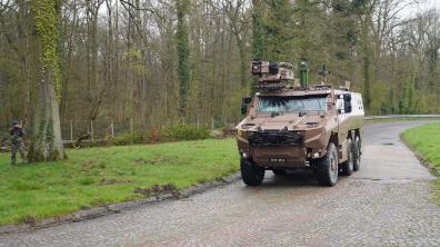Griffon en action sur une frontière ennemie lors de l'exercice DEFNET