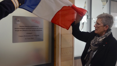 À Varces, la ministre déléguée aux Armées inaugure le 200e espace ATLAS