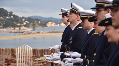cérémonie de remise des épées des commissaires d’ancrage Marine