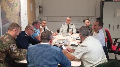 Visite d'une délégation au Groupement de gendarmerie départementale de la Haute-Vienne 