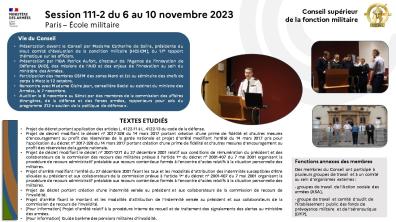 Infographie bilan de la session 111-2