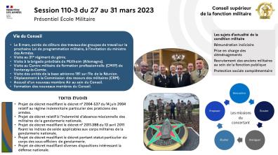 Bilan de la session 110-3 du CSFM