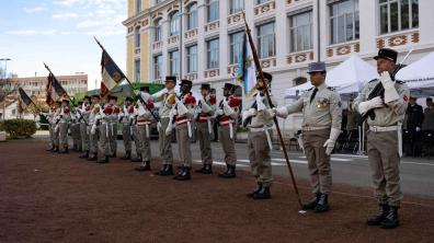 Cérémonie de la 19e brigade d'artillerie à l'occasion de la Sainte Barbe 