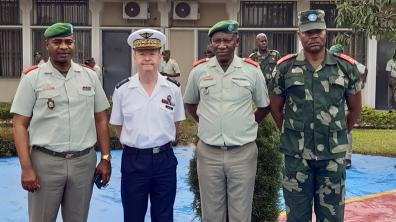 l’Officier Général Relations Internationales de la DEMS à l’Ecole de Guerre de Kinshasa
