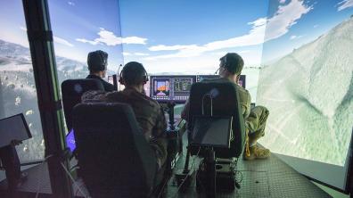 Essais en simulation entre l’équipage d’un hélicoptère et celui d’un ou plusieurs drones