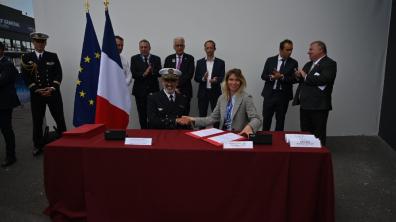 Signature de la convention de drones Male à bas coût au salon du Bourget 2025