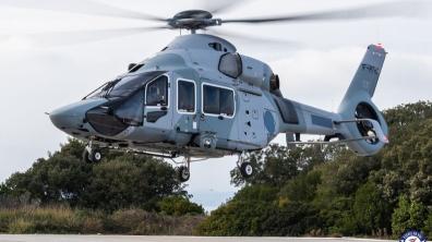 H160 lors du vol de réception