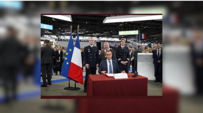 signature "pacte drones aériens de défense" 17 juin2024 salon Eurosatory 