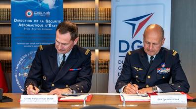 Signature du guide d’analyse de risques pour les drones de l’aéronautique d’État (Garde)