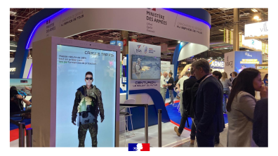 Illustration du stand du ministère des Armées à Viva Technology 2024