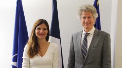 Mme Alice Rufo et le Dr Jasper Wieck