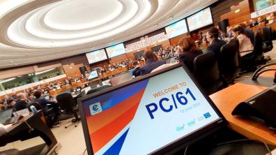 Photo de la réunion du Conseil provisoire de l'agence d'Eurocontrol