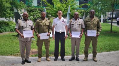 Semaine d’immersion de quatre officiers gabonais et nigériens