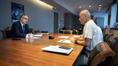 Le CEMA rencontre M. Da Costa, président de la Croix Rouge française