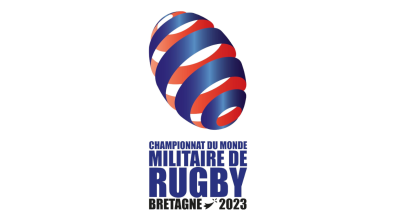 Logo du championnat du monde militaire de rugby 2023