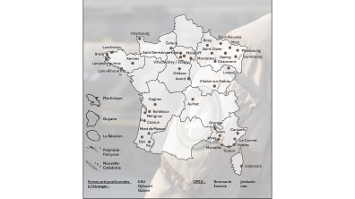 Carte des implantations du SEO