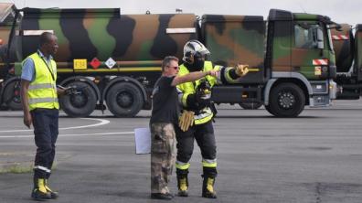 Exercice incendie franco-gabonais
