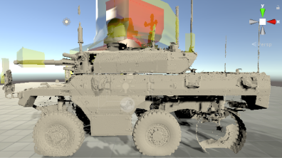 Permettre aux combattants de visualiser où sont les zones de danger autour du véhicule