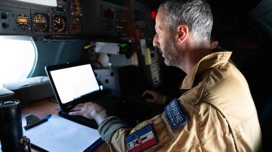 Océan Pacifique : le Falcon 200 de la 25F en mission de surveillance maritime