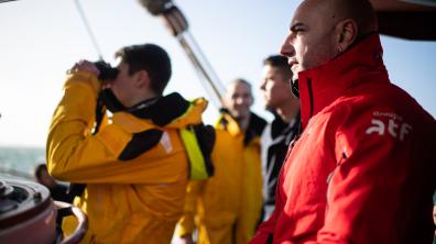 Damien Seguin, skipper professionnel à bord de la goélette Belle-Poule